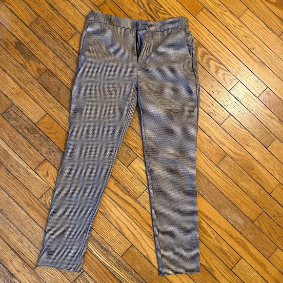 Zara Houndstooth Cigarette Pants (Size: 02) - Picture 2 of 5